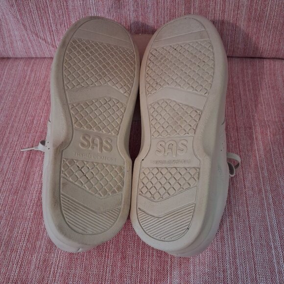SAS Time Out Walking Shoes USA Men's 10 1/2 N Bone Comfort Orthopedic Sneaker - Picture 7 of 9